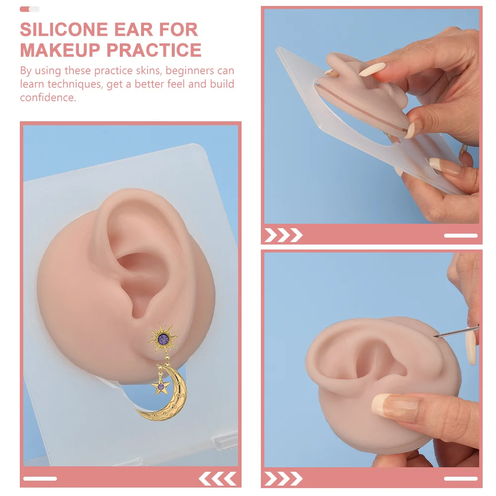 

Татуировки для практики кожи уха, силиконовый макияж, искусственная кожа для татуировки, микроблейдинга, тренировочные принадлежности, татуировки