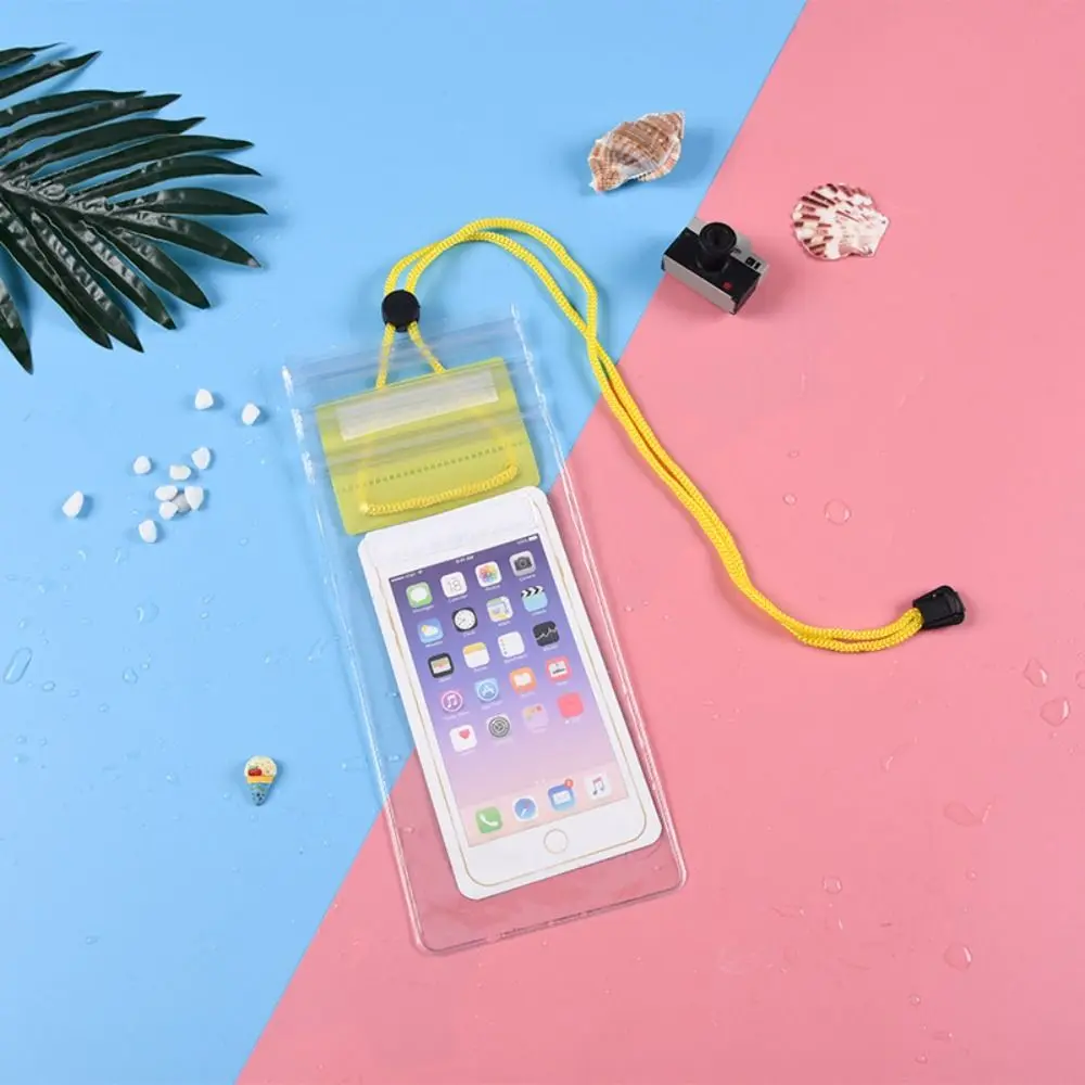 

Thick Strap Waterproof Phone Case PVC Case Cover Mobile Phone Waterproof Bag Mobile Phone Pouch Bag Transparent