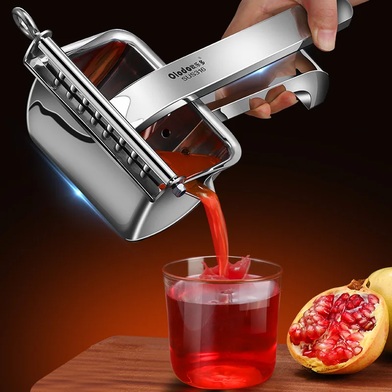 Manual juicer 316 stainless steel fruit juicer Orange red pomegranate special lemon squeezer for home use