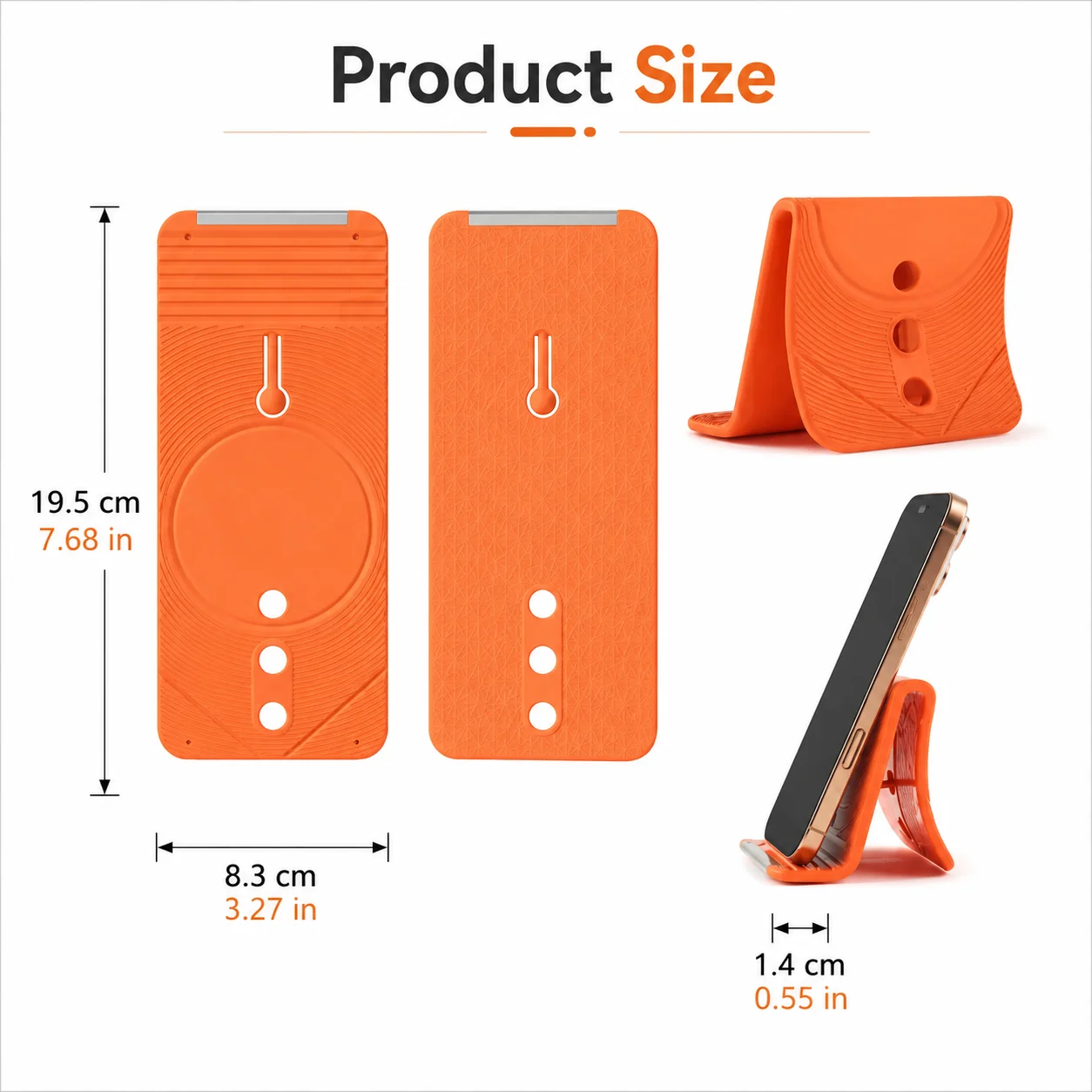 Foldable Silicone Phone Tablet Stand, Creative Deformable Lazy Desktop Holder Universal Adjustable Portable Bracket