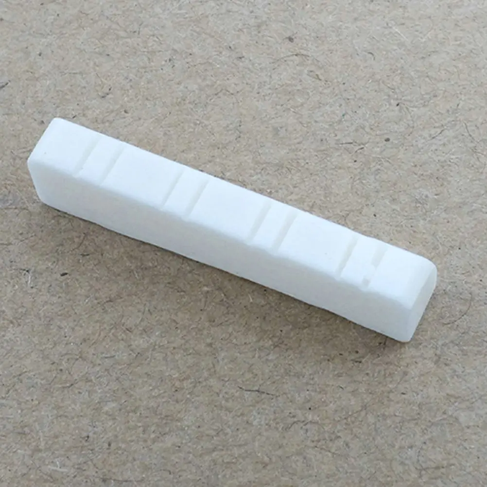 

3 Pcs Mandolin Bone Nut Accessories Premium String Support Clear Tone Saddle Bridge Replacement Parts for Mandolin