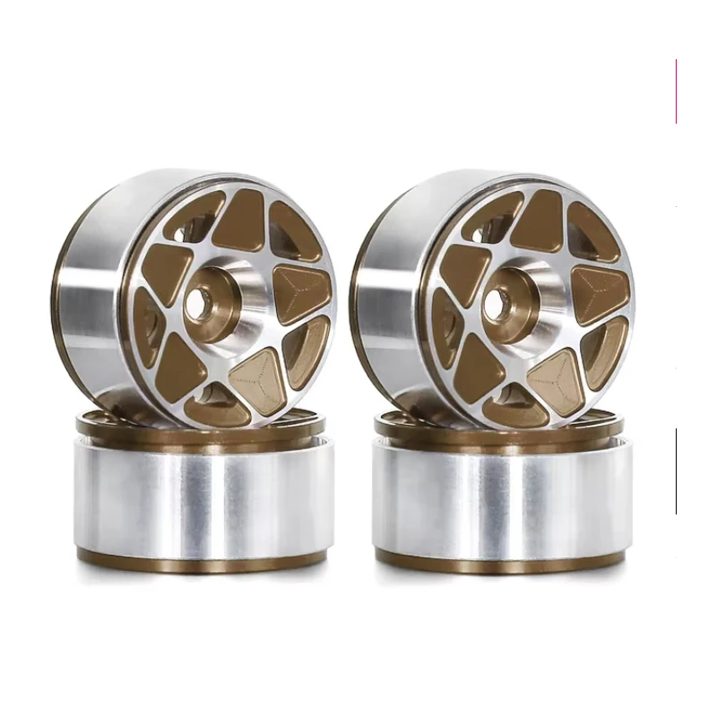 

RC Car 4PCS CNC Aluminum 1.0" Beadlock Wheel Rims 27*15mm for 1/24 RC Crawler Car Axial SCX24 FCX24 Enduro24 AX24 R183