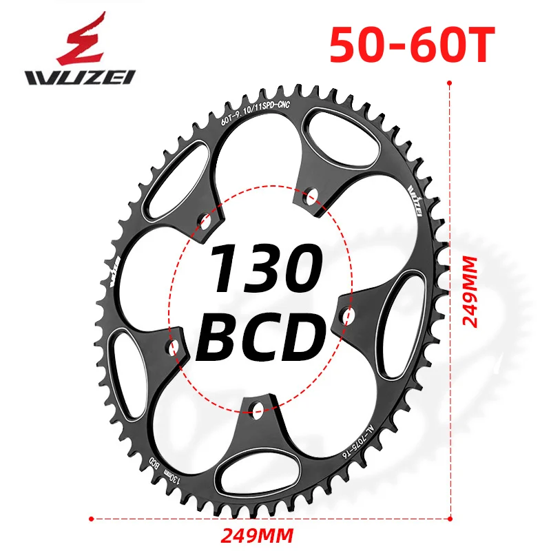 

Звездочка для шоссейного велосипеда wuota 130BCD 50-60T Звездочка для велосипеда DECKAS 130 BCD 5 отверстий 46-58T узкая широкая Звездочка велосипедные детали