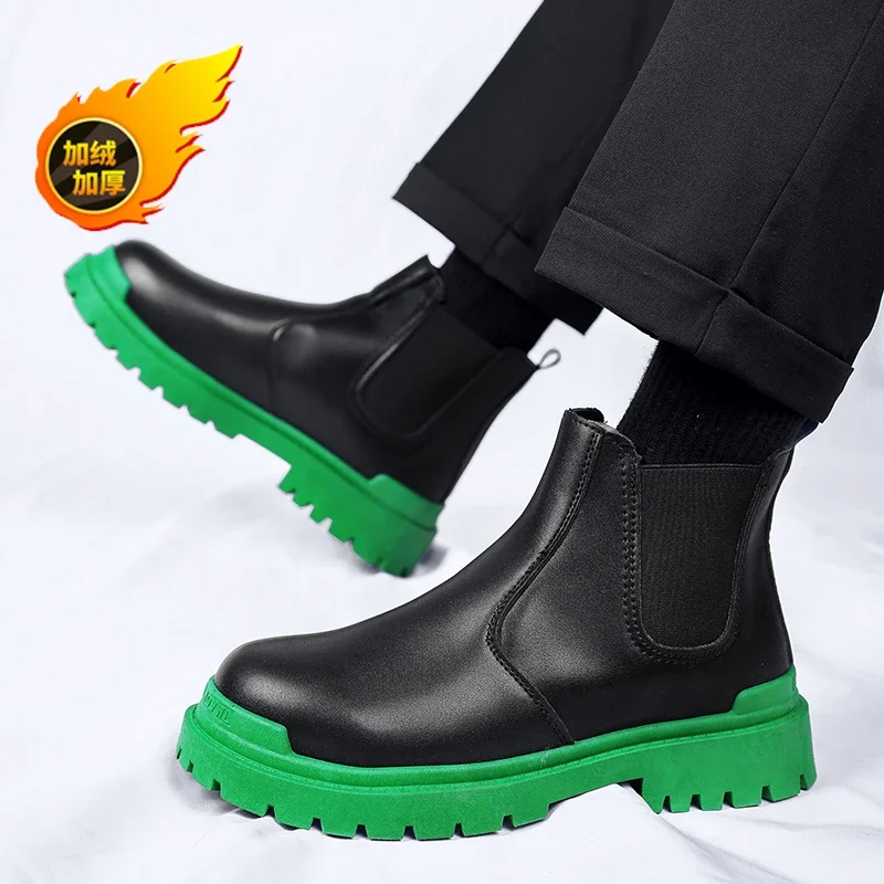 Ankle Boots Casual Sneaker Casual Shoes Leather Shoes Male Sneakers Loafers Sports and Leisure Work Wear Men\'s Autumn Sneakers