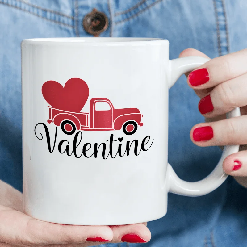 

Кружка в форме сердца ко Дню святого Валентина, 1 шт., можно стирать в машине, подходит для повседневного использования в ресторане.