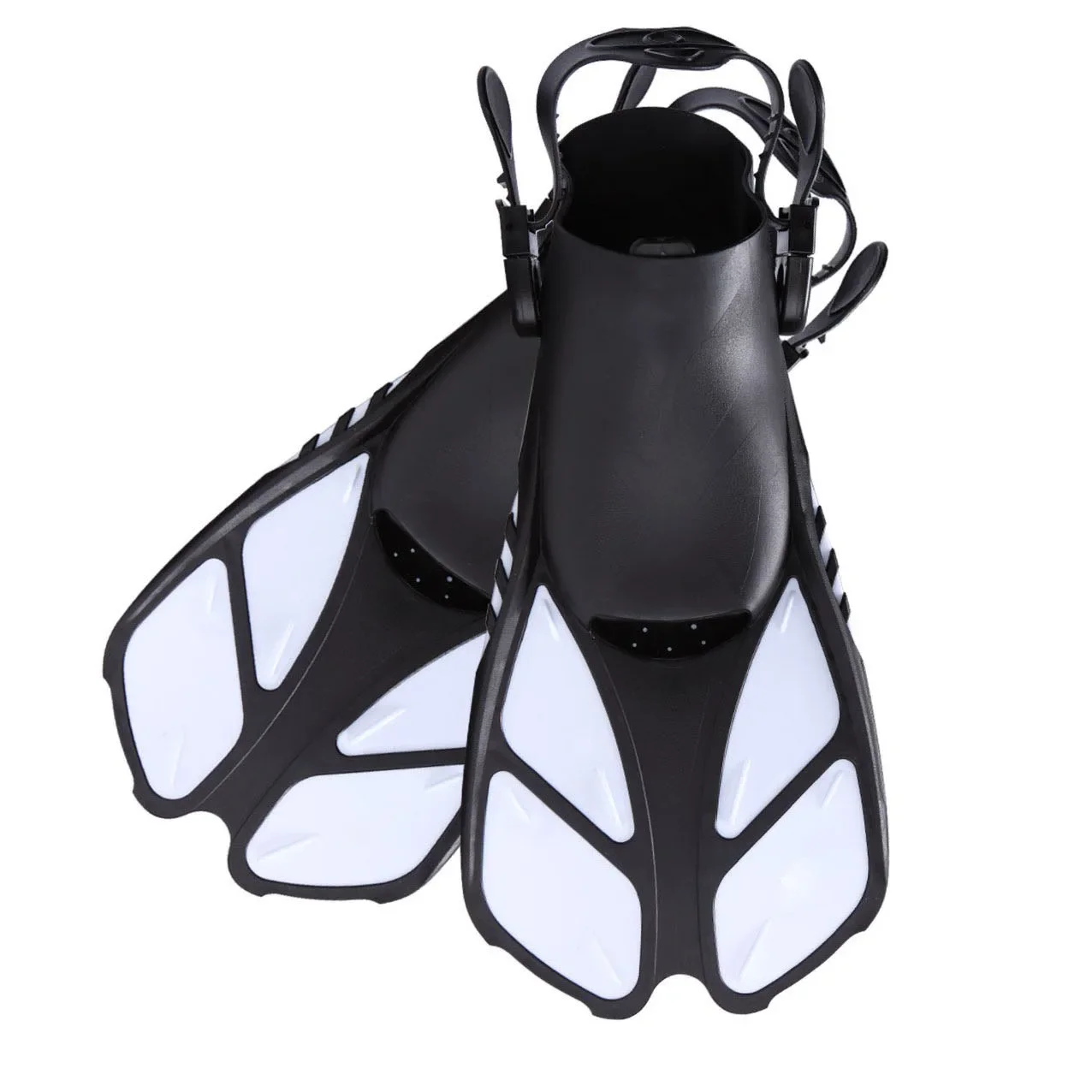 Adjustable Swimming Short Fins Diving Swimming Water Shoes Rubber Fins Dive Swim Fins