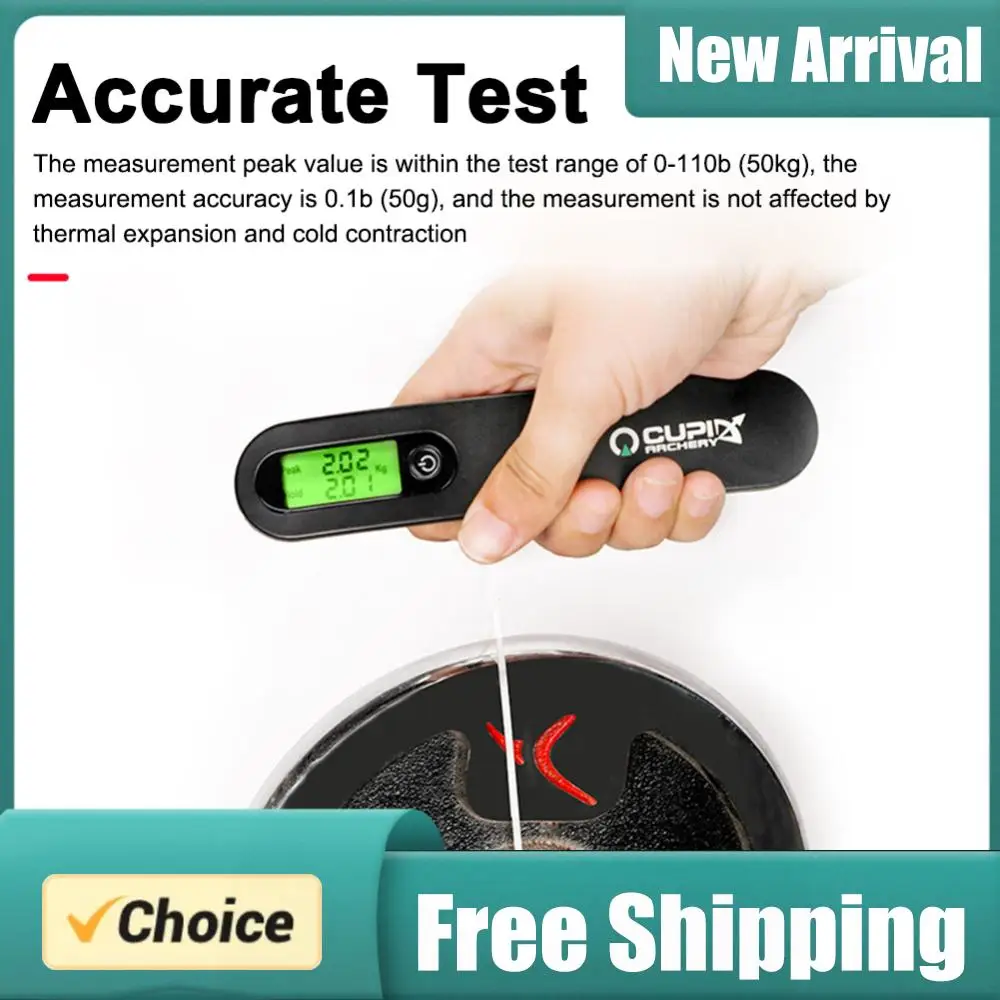 110lbs Electric Digital Bow Scale LED Display Electronic Weighing Device Measuring Test Tool Archery Accressories