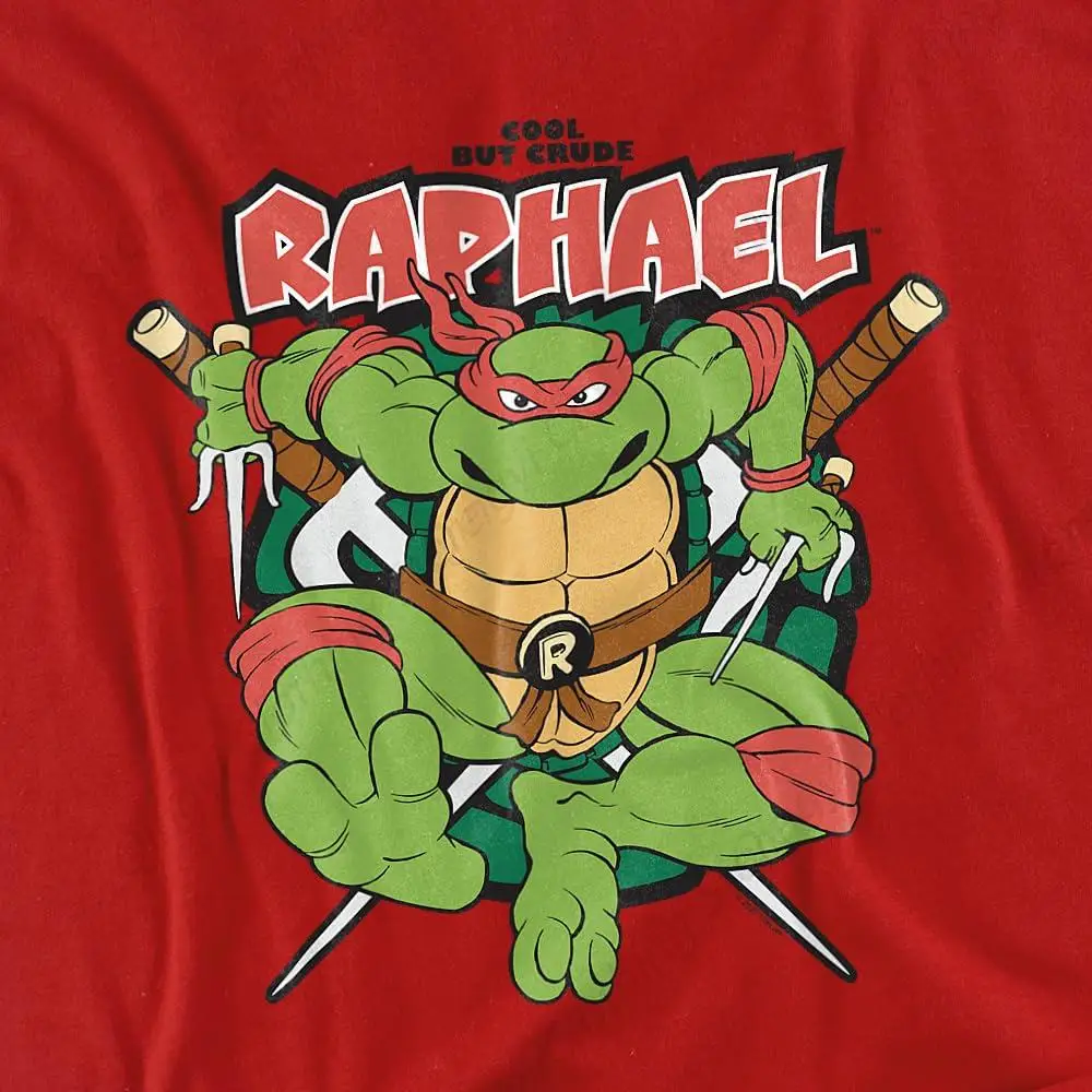 Teenage Mutant Ninja Turtles Raphael Cool But Crude Unisex Adult T Shirt Red ?