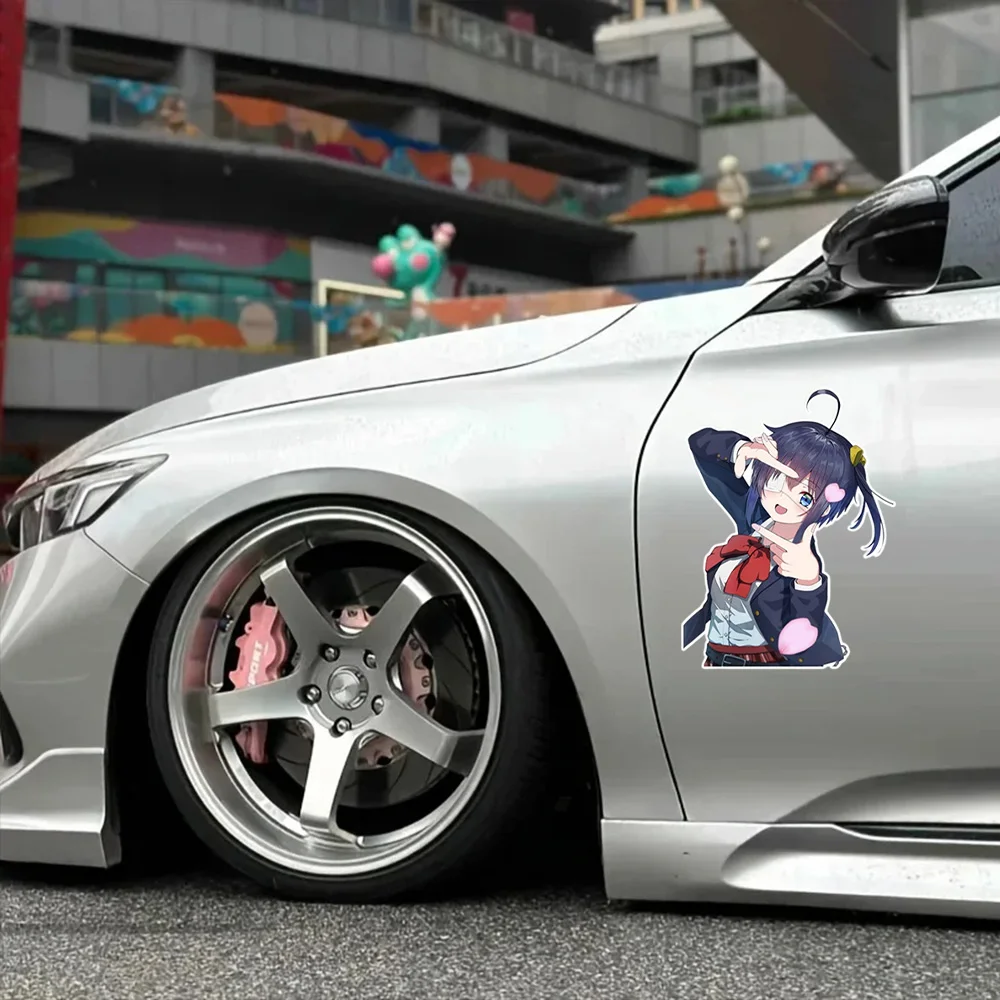 Car Sticker ‌Love Chunibyo Other Delusions Takanashi Rikka Vinyl Decal Windows Bumper Motorcycle Fridge Laptop Decorate Stickers
