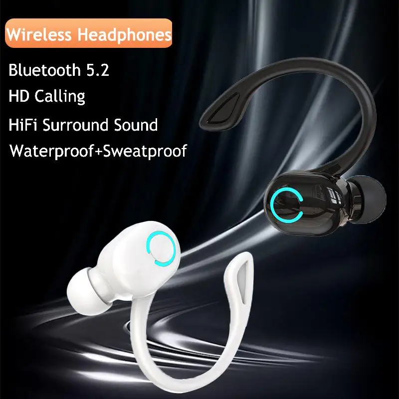 

Bluetooth 5.2 Headset Sports Headset Wireless Headset Super Long Standby Headphone With Microphone For Mobile Phone