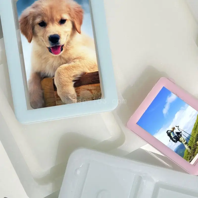 

Mirror Photo Frame Ornaments Silicone Molds Suitable for Epoxy Resin Diy Crafts Jewelry Making Home Decoration