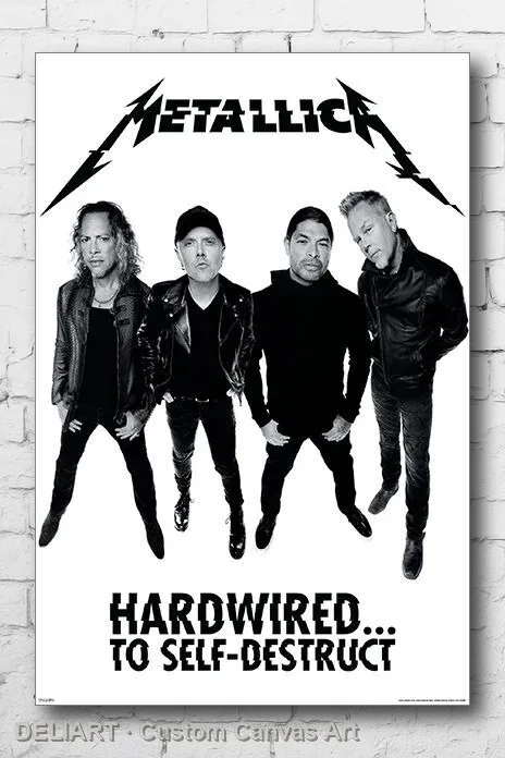 

METALLICA - HARDWIRED Canvas Poster (2086) Custom Size Available Room Decoration Home Decor Wall Art
