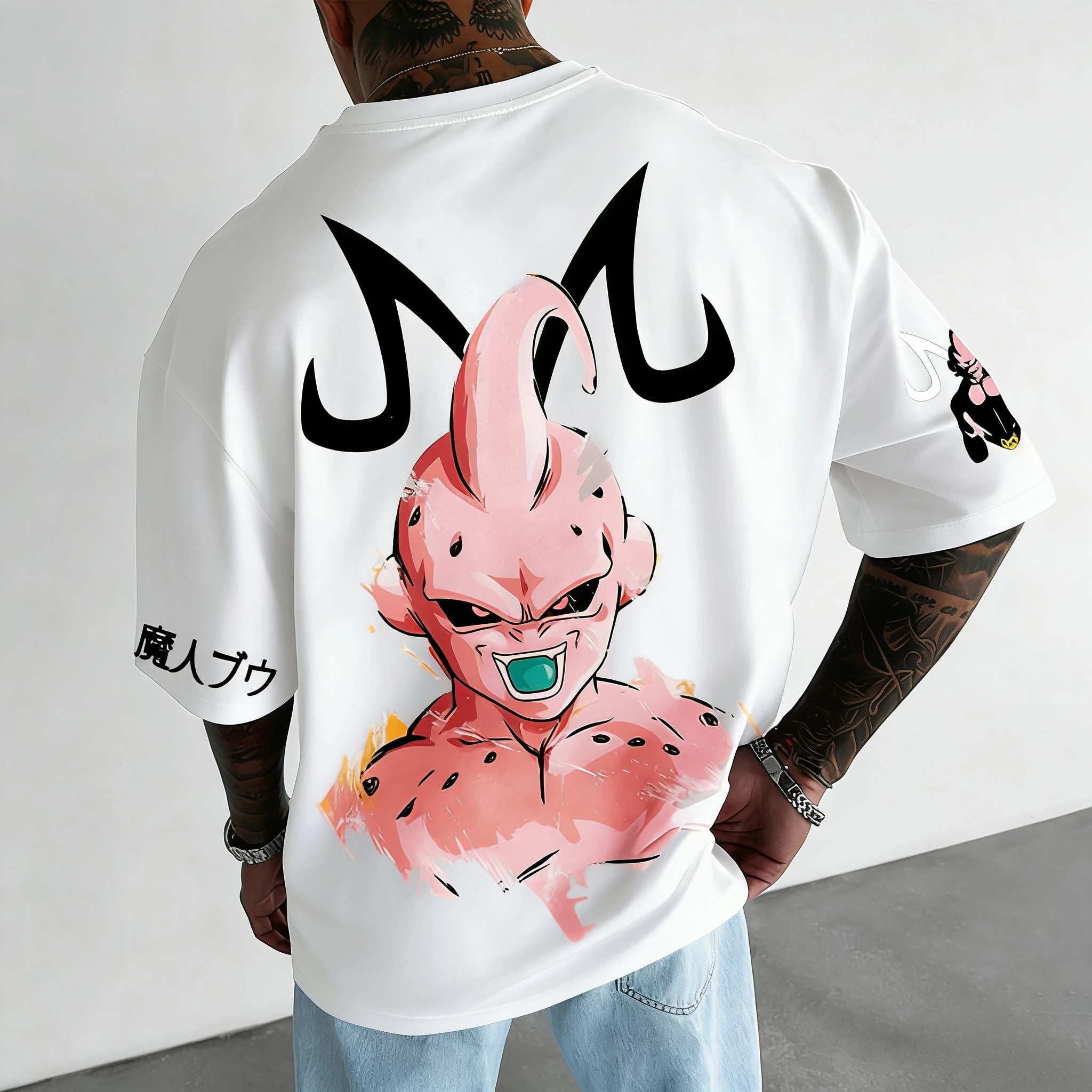 جديد لعبة دراغون بول جوكو مطبوعة قصيرة الأكمام بانداي فضفاضة للرجال والنساء 2026 الصيف تنفس رياضي موضة تي شيرت ins