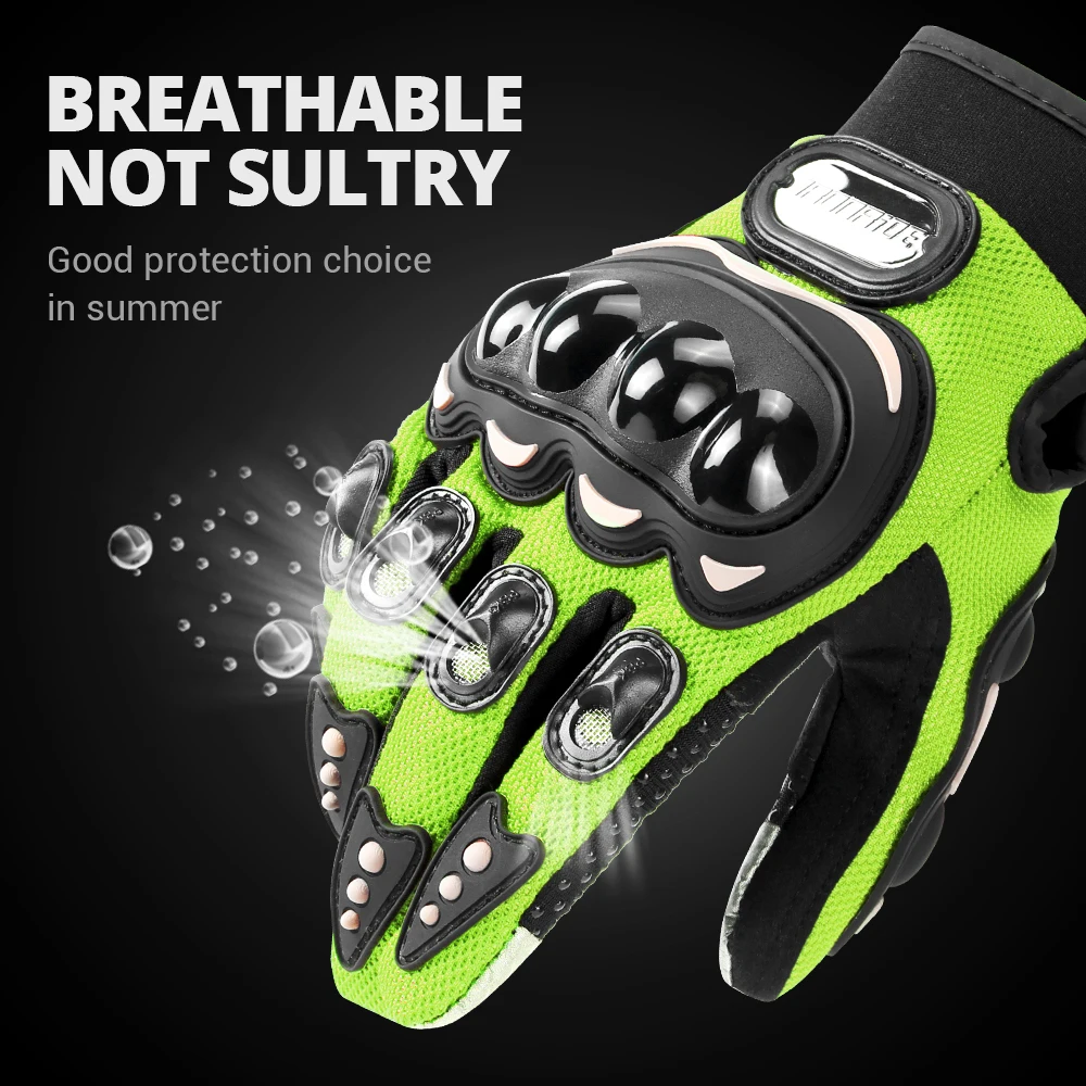 Motorrad Handschuh Atmungsaktive Fahrrad Motorrad Voll Finger Guantes Motocross Motorrad Atem Mesh Touchscreen Racing Handschuh