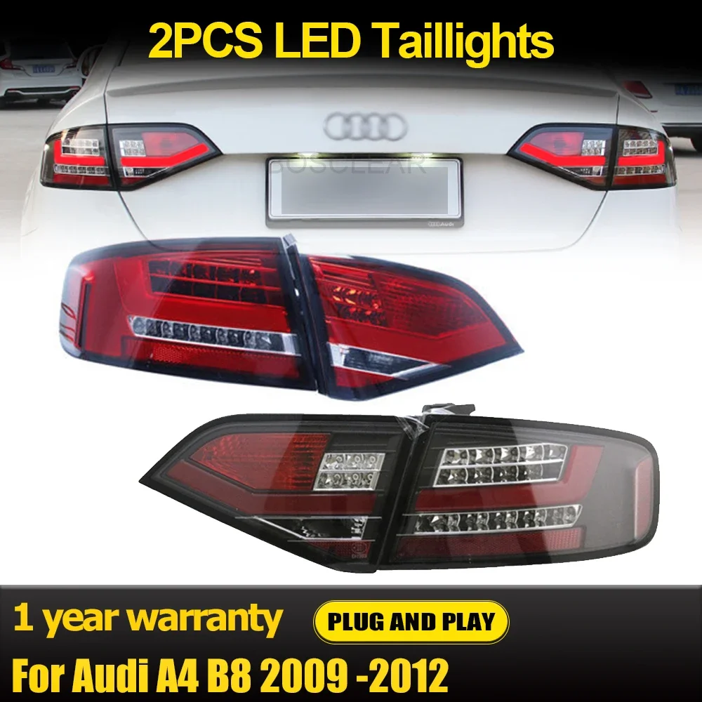 

4pcs TailLamp for Audi A4 B8.5 LED Tail Light 2013 2014 2015 2016 A4 Rear Fog Brake DRL Rear Turn Signal Automotive Accessories