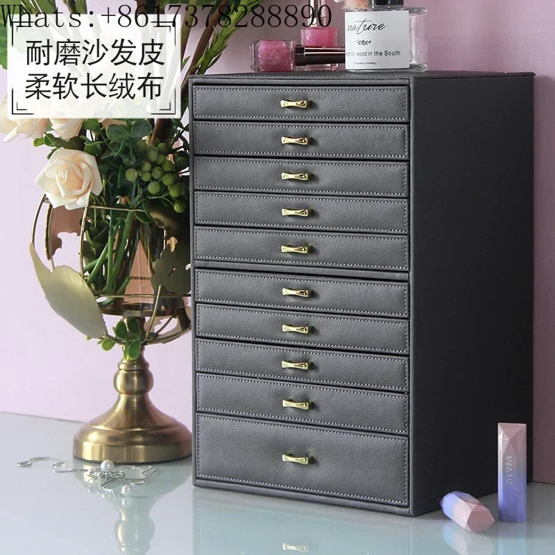 Jewelry Box European Princess Large Capacity Ten Layer Popular Storage  Multi layer Jewelry Handmade Jewelry Girl Gift