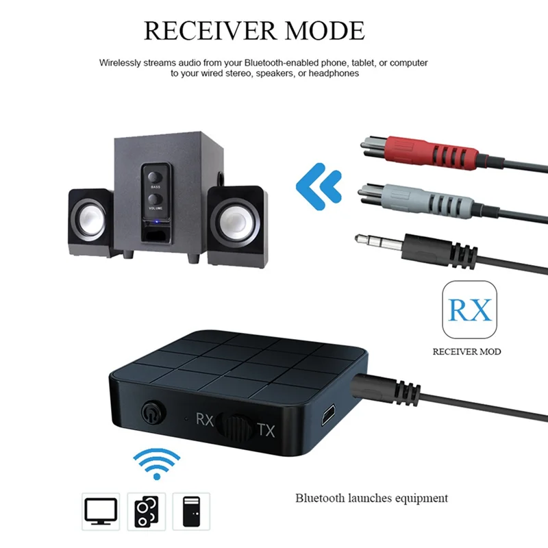 

Аудиопередатчик Andreceiver Беспроводной адаптер 3,5 мм Стерео аудио ключ Автомобильные колонки Fortv