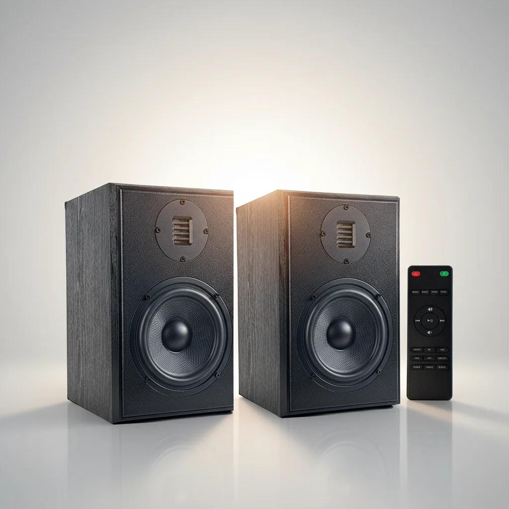 Samtronic Two Way Wireless Active Bookshelf Speakers 6.5