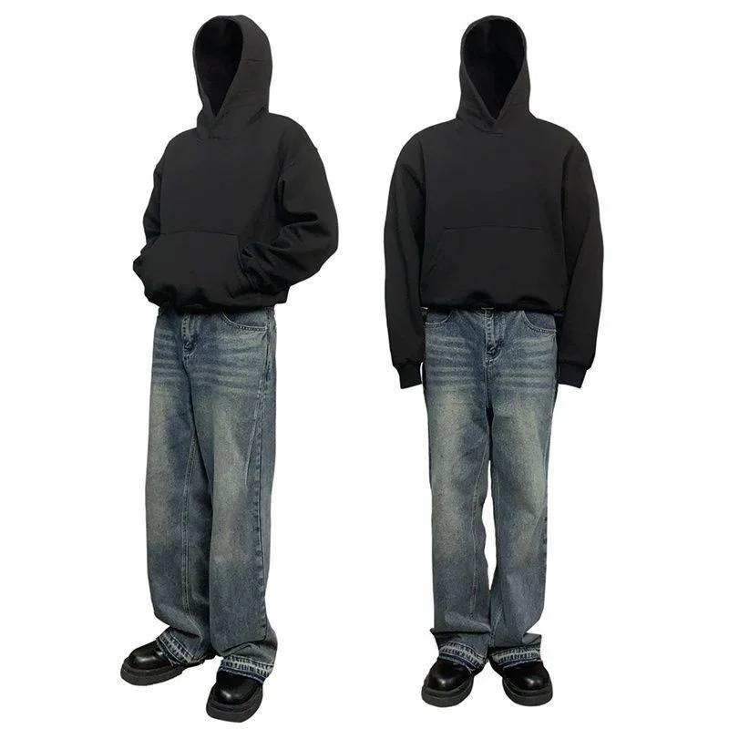 

Мужские худи с капюшоном и принтом «Рождественская елка», весенние, на шнурке, регулируемые, свободного кроя, повседневные, для школы, простые, однотонные, утолщенные