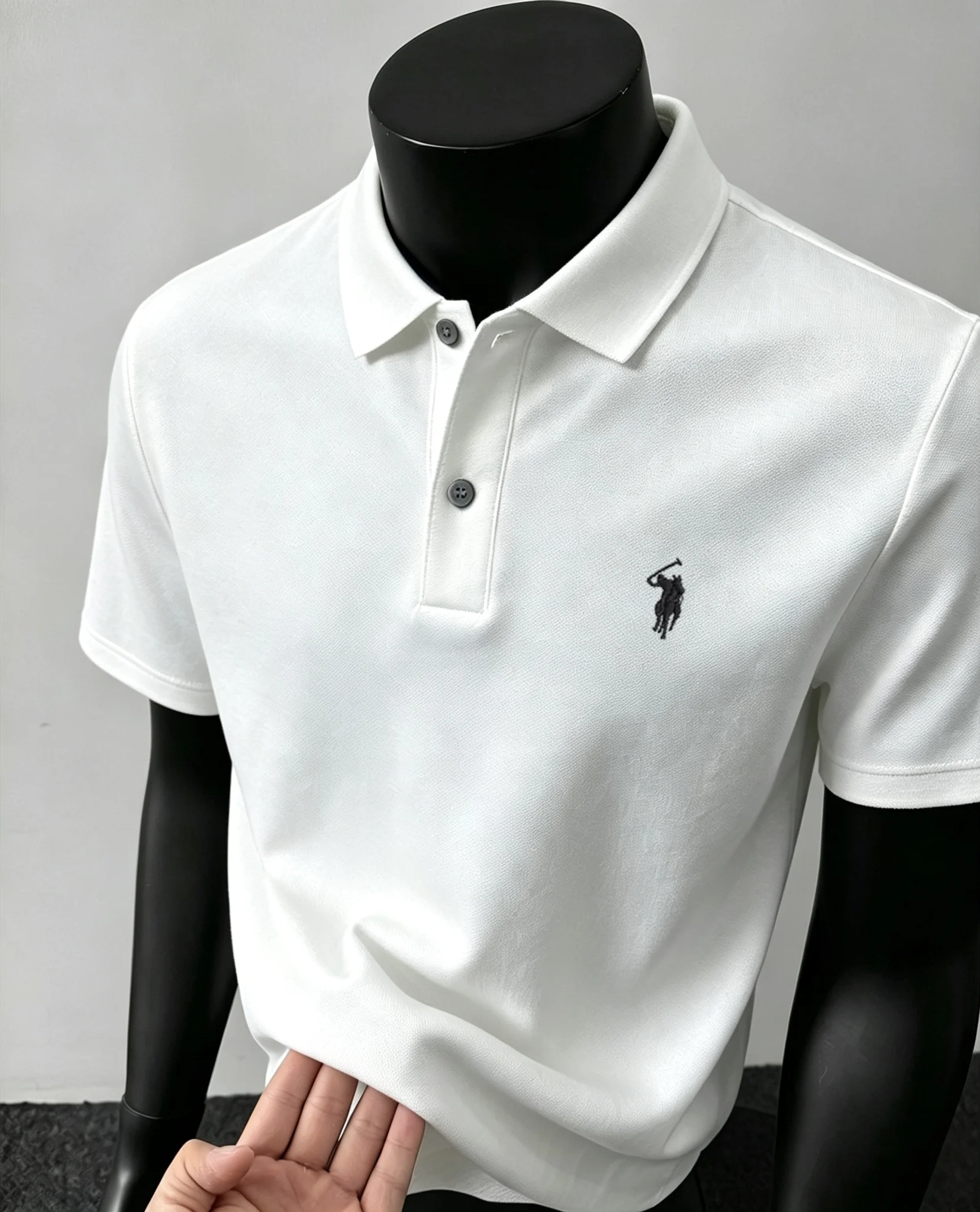 100% pure cotton high-end brand men's short sleeve polo shirt 2026 summer luxury fashion pony embroidery golf top casual T-shirt