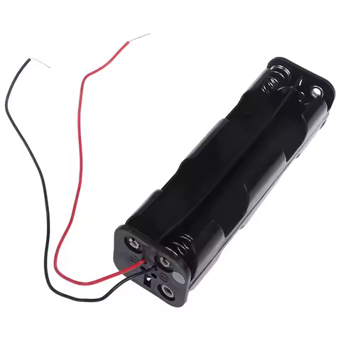 8 X AA 12V Battery Box For RC Radio Control Transmitter Battery PP Plastic Battery Box With Two Lines