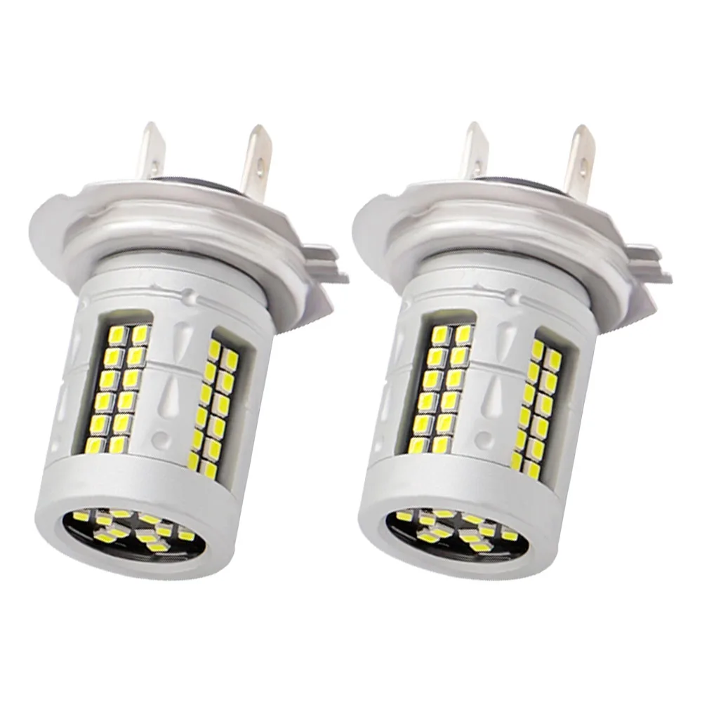 2PCS  12V-24V H7 Led Car Headlight Bulbs  72SMD 2016 Auto Lamp For Cars Fog Lights LED Headlight Bulb Beam Kit Motorcycle