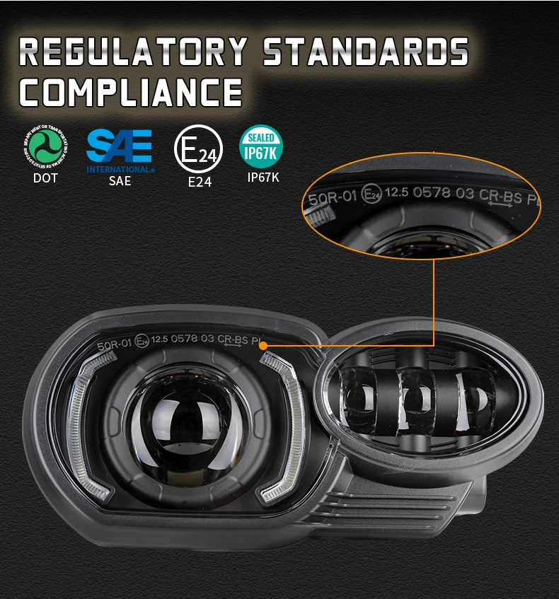 Motorcycle LED Headlight for K1200R 2005-2009 K1300R 2010-2013 Lighting Auxiliary Accessories