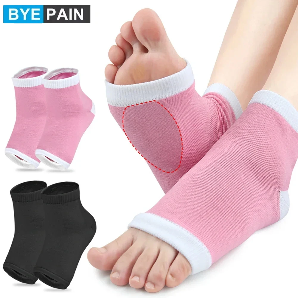 Ankle Brace Sock - 1Pair Arch Support Sleeves Socks, Cushioned