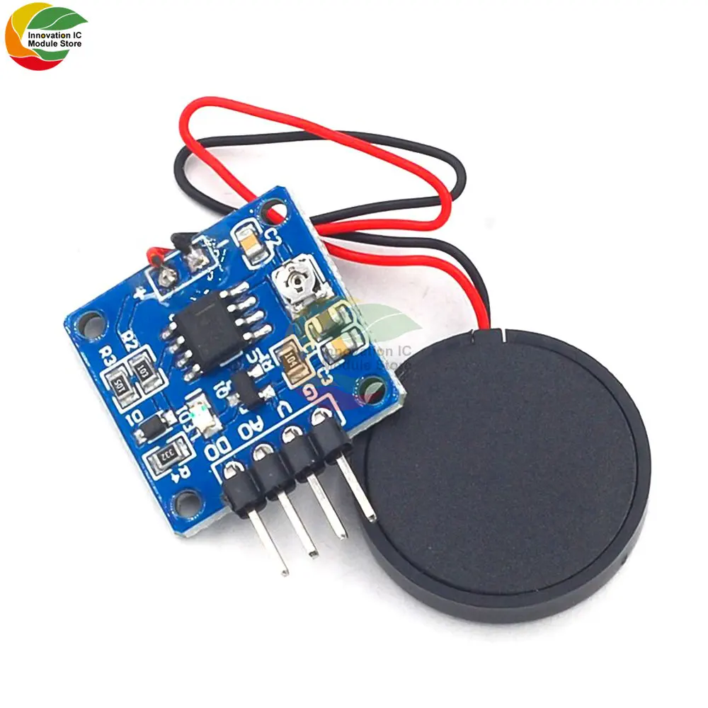 Vibration Switch Sensor Module Piezoelectric Vibration Tapping Sensor Module Vibration Switch Module 5.0V DC AD/DO