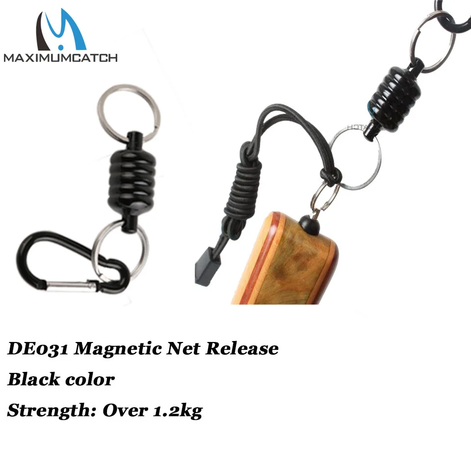 Maximumcatch Fly Fishing Magnetic Net Release & Catch Net Holder Strength1.2-3.5KG with Strong Cord Fishing Accessory