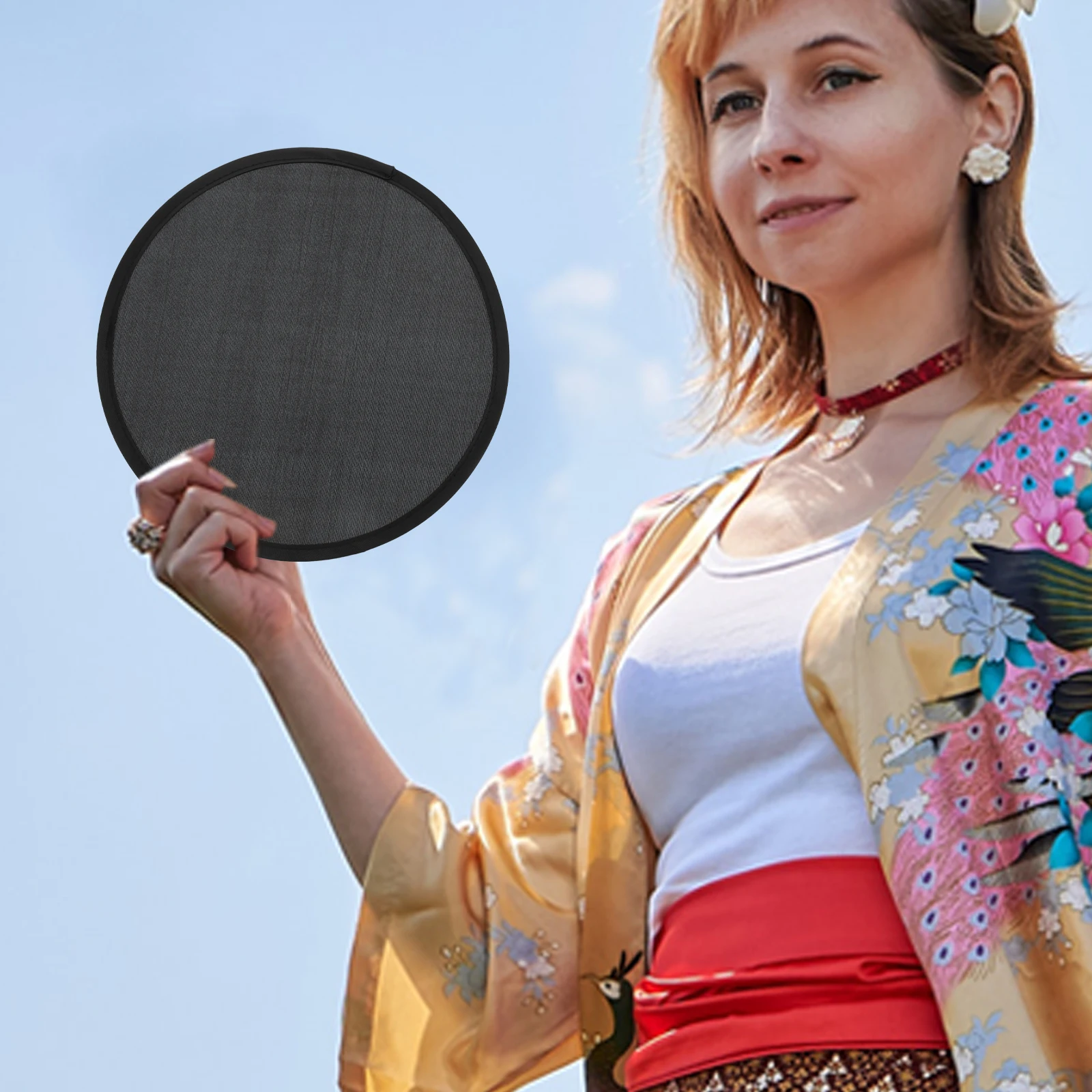 

5pcs Folding Hand Lightweight Portable Decorative Travel Fabric Foldable Dance Props Cooling Summer Handheld Fans Traditional