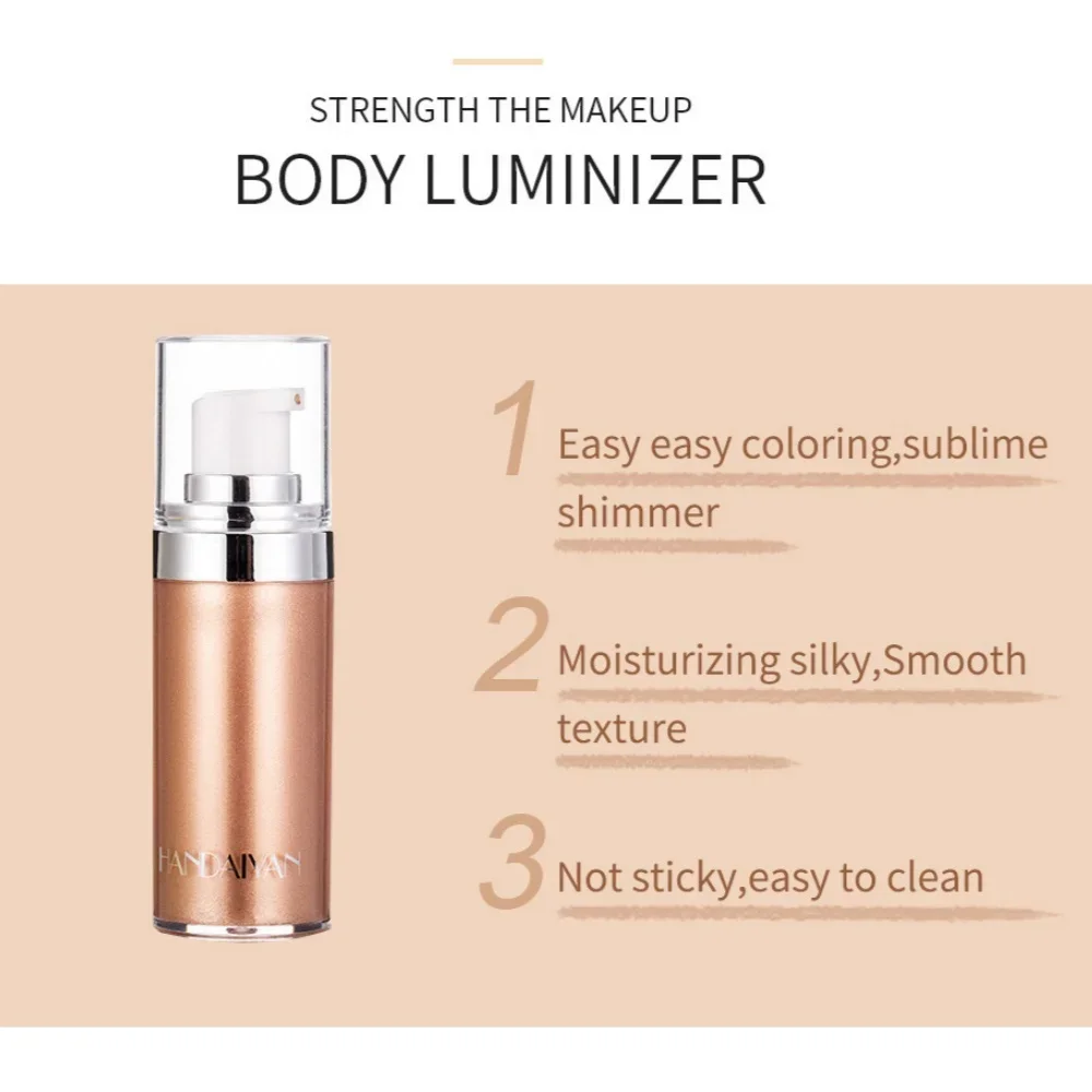 Highlighting Brightening Liquid Body Highlighter Contouring Liquid Body Lotion Face Three-dimensional Brighten Skin
