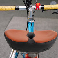 Noseless Bike Saddles Bicycle Seat Cushion Comfort Wide Foam Electric Bike Seats Padded Oversized Saddle Shockproof