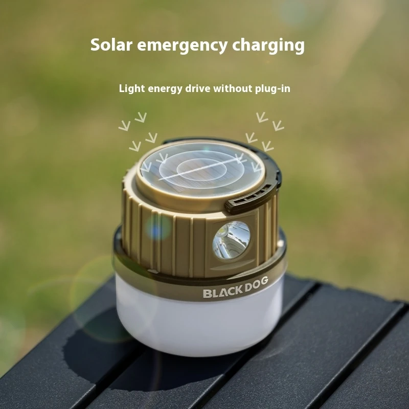 Naturehike BLACKDOG Foam Multi-Function Atmosphere Camping Lamp  Endurance Up To 12 Hours Camping Flashlight Two In One Solar