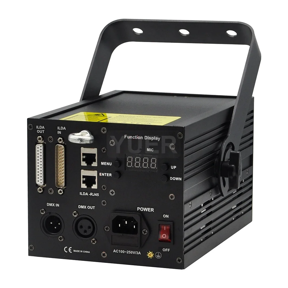 1W 2W 3W With ILDA Stage 3D Animation Scanner DJ Laser Light DMX Beam Projector Bar Club Disco Christmas Party Wedding Show