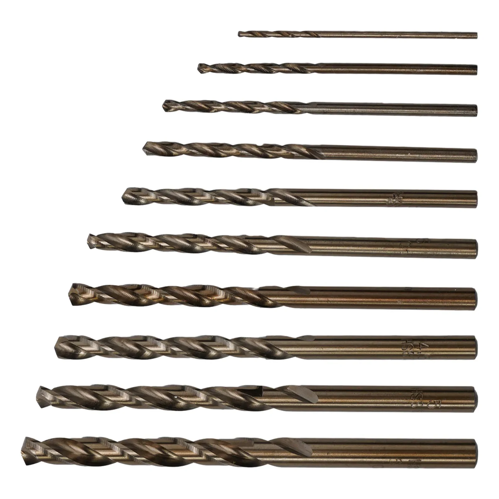 10pcs 1-6mm HSS M35 Cobalt Drill Bit For Stationary Drill Press Metal Stainless Steel Drilling Cutter Power Tools Accessories