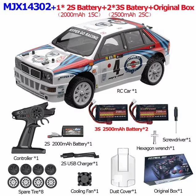 MJX Hyper Go 14301/14302/14303 1/14 2.4G Sport Drift RC Auto 42 km/u 4WD Borstelloze Hoge Snelheid Voertuigmodellen Geschikt voor Beginners