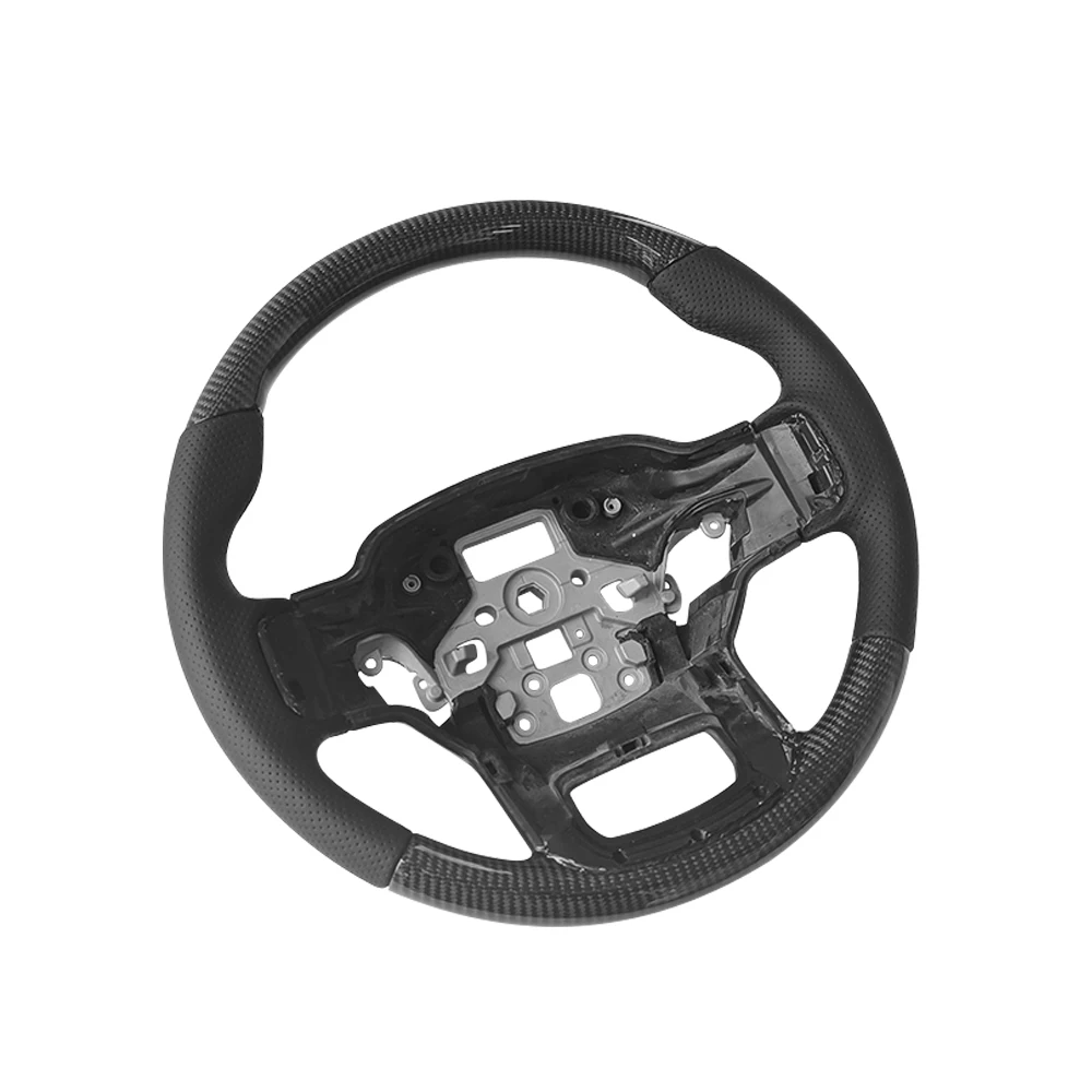 Car Accessories Real Carbon Fiber Steering Wheel For Ford Raptor F-150 F150 2022up