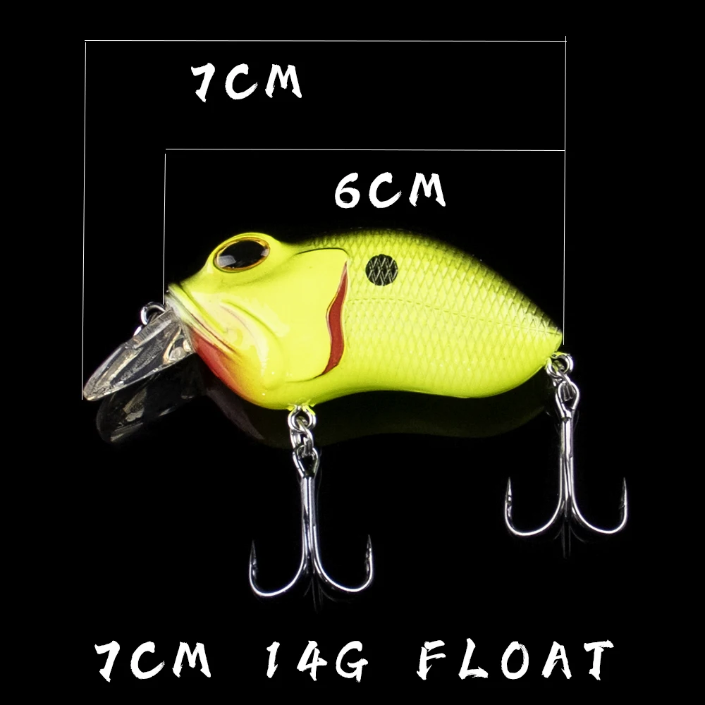 AYWFISH Special Offer 7CM 14G Cicada Crankbait Wobbler Insect Fishing Lures Frog Floating Bass Artificial Hard Bait ( Limited )