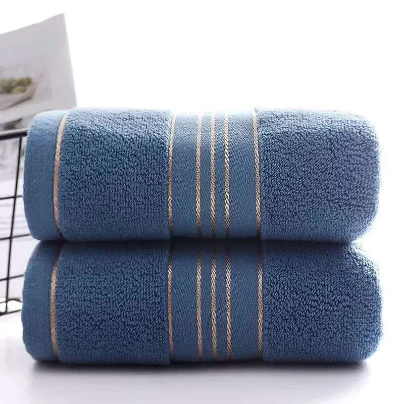 2PCS Towels Thickened Absorbent Towel Pure Cotton Quick Absorbent Soft Quick Dry Thickened Face Towel