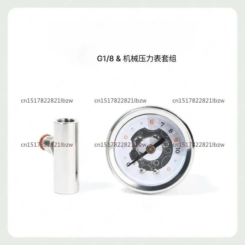 BK G1/8 3-Way Mechanical Pressure Gauge Set T-Connector
