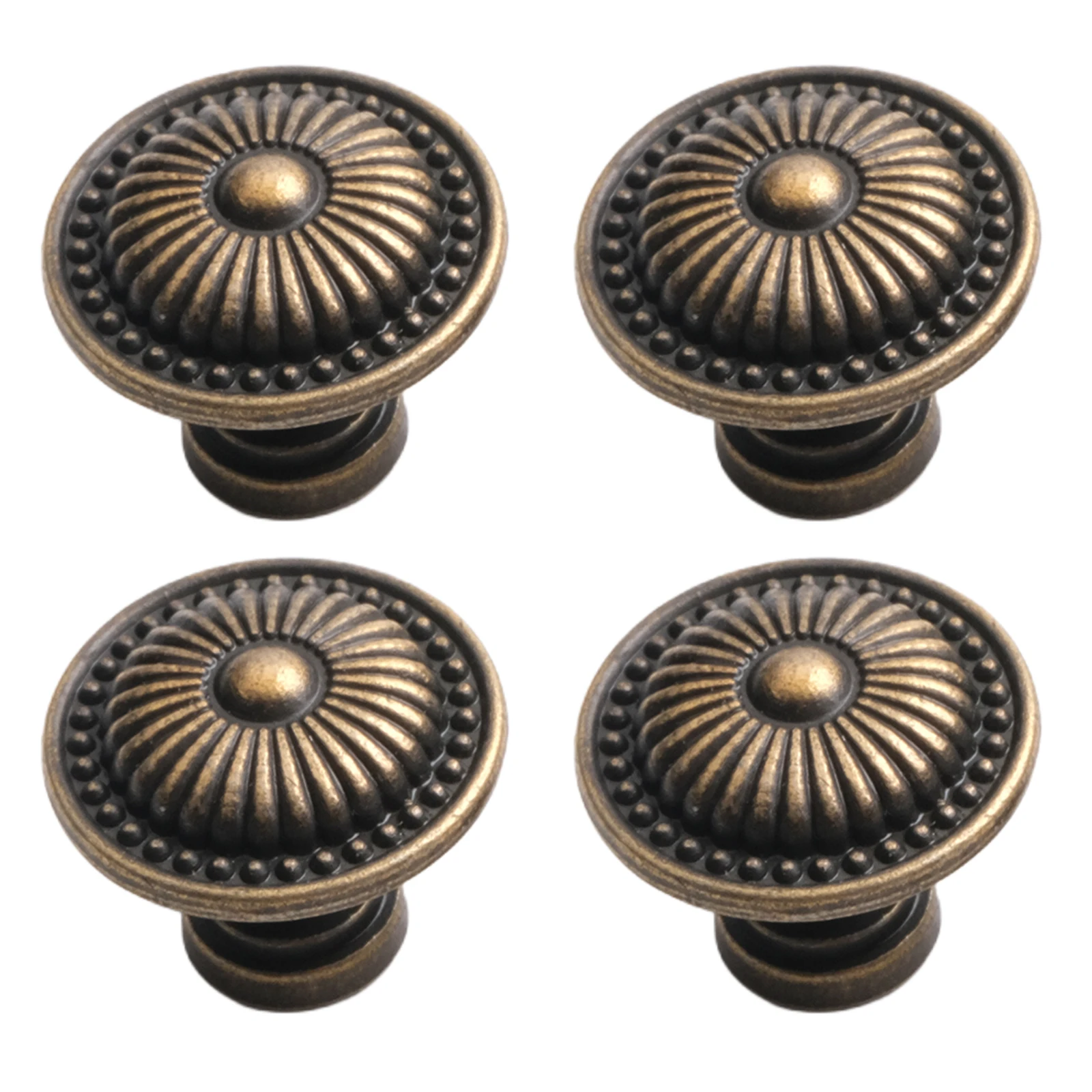 Elegant Drawer Handles Black Handles Modern Antique Knobs Retro Style Diameter: Approx. 24mm Furniture Upgrade