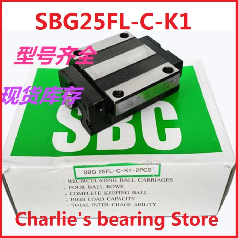 Imagem -02 - Sbc Linear Guide Bearing Coréia Genuína Sbg25fl-c-k1 100 Brand Novidades 1pc