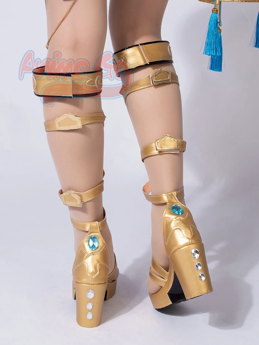 Jogo Genshin Impact Nilou Cosplay Sapatos Mulheres Meninas Sandálias para Halloween