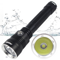 Super Bright LED Professional Diving Light 8000LM 3-mode Powerful Waterproof Spearfishing Lamp 100M Depth Scuba Dive Flashlight