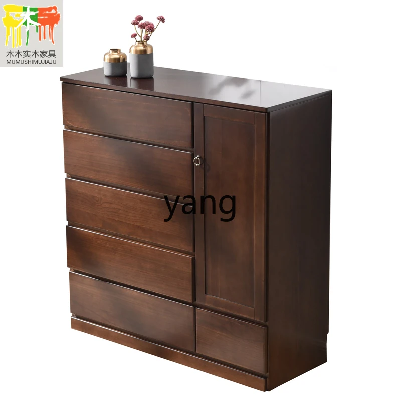 

YHM Simple Modern Bedroom Drawer Locker