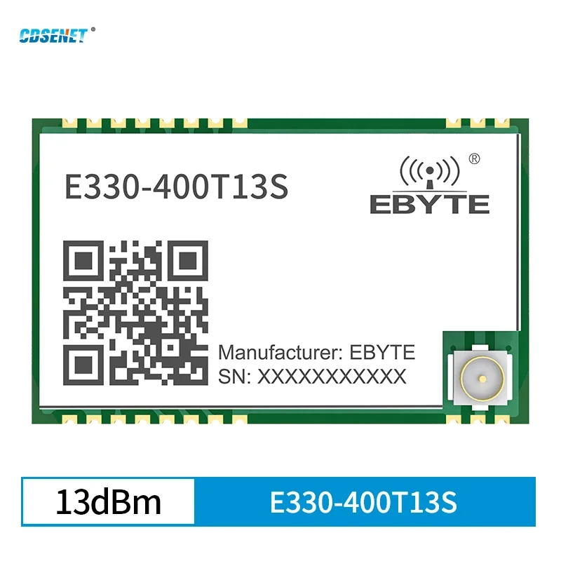 

2pcs 433MHz 470MHz Wireless Serial Port Module UART Small Size 13dbm 2.5km Long Range CDSENET Transcevier Receiver E330-400T13S