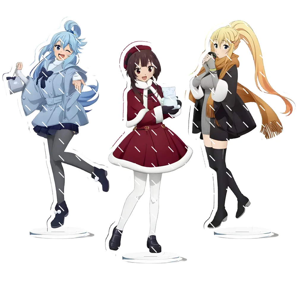 

Anime Give Blessings on This Wonderful World 15cm Acrylic Stand Aqua Megumin Tabletop Decorations Accessories Decor Gifts