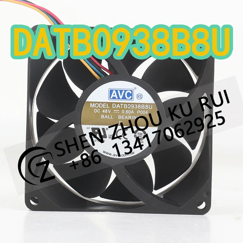 

Вентилятор охлаждения 9 см, четырехпроводной, новый, оригинальный AVC 48V 0.60A AC EC 9038 90X90X38MM PWM, с большим объемом воздушного потока, для серверов, DATB0938B8U