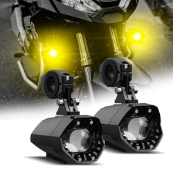 60W Auxiliary Lights Motorcycle Spot Driving Fog Lamps 6000K for BMW R1200GS F800GS F700GS F650 K1600 Motorbike Headlight